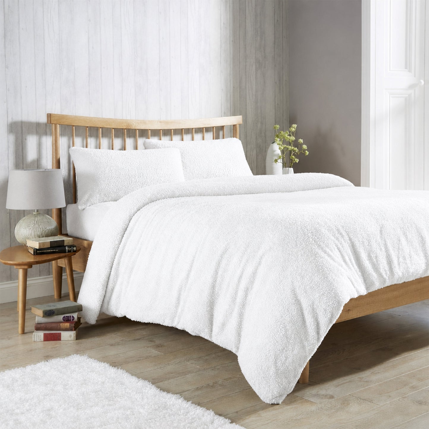 Teddy Fleece Duvet Cover Set for Winter Nights Plush Super Soft Ultimate Comfort in Single Double King Super King Fluffy Bedding by OLIVIA ROCCO