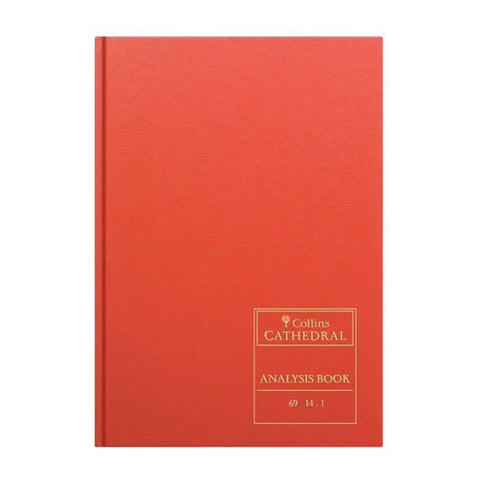 Cathedral -  Accounts Book 14 Cash Columns  - Red (69/14.1)