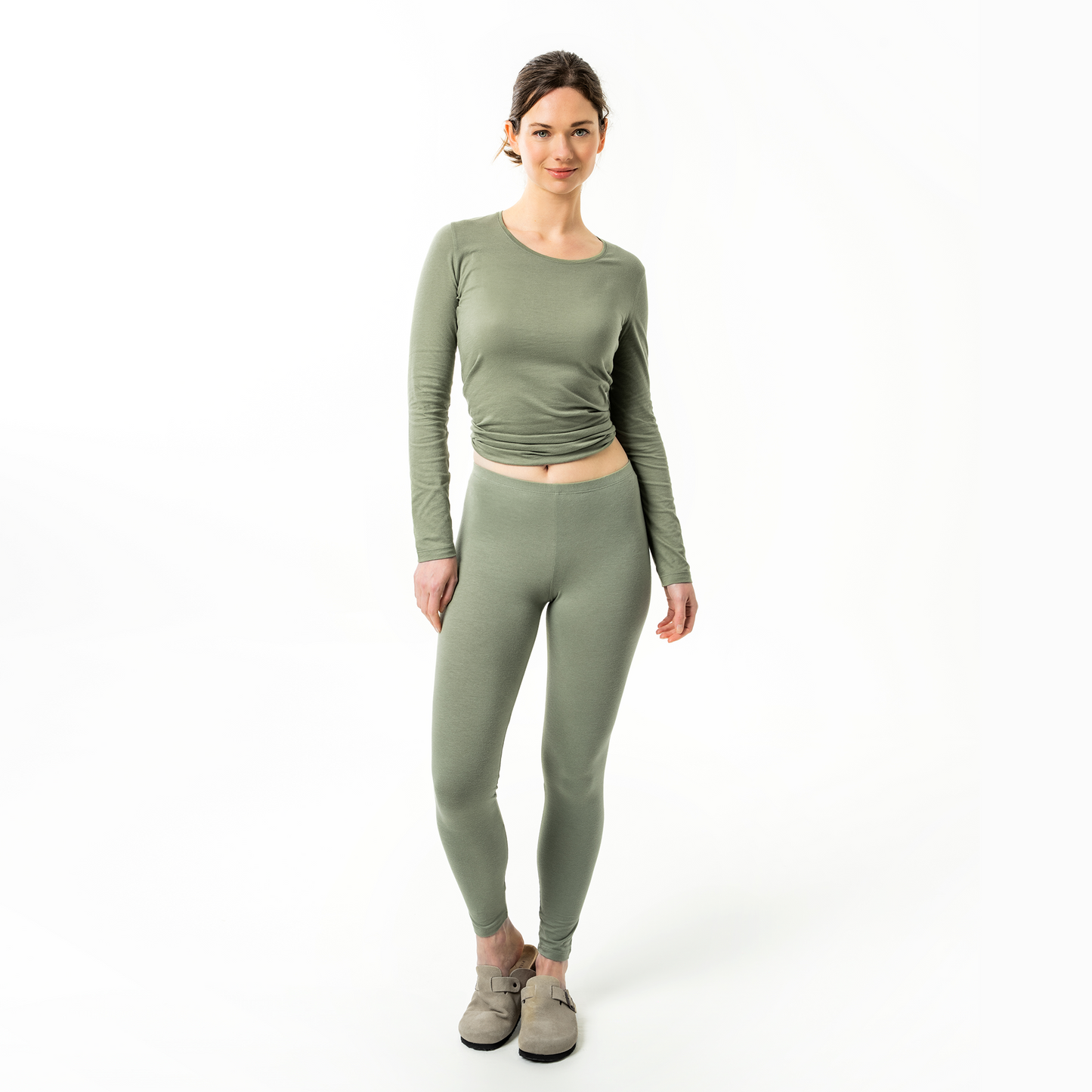 Organic Cotton Stretch Leggings: Womens