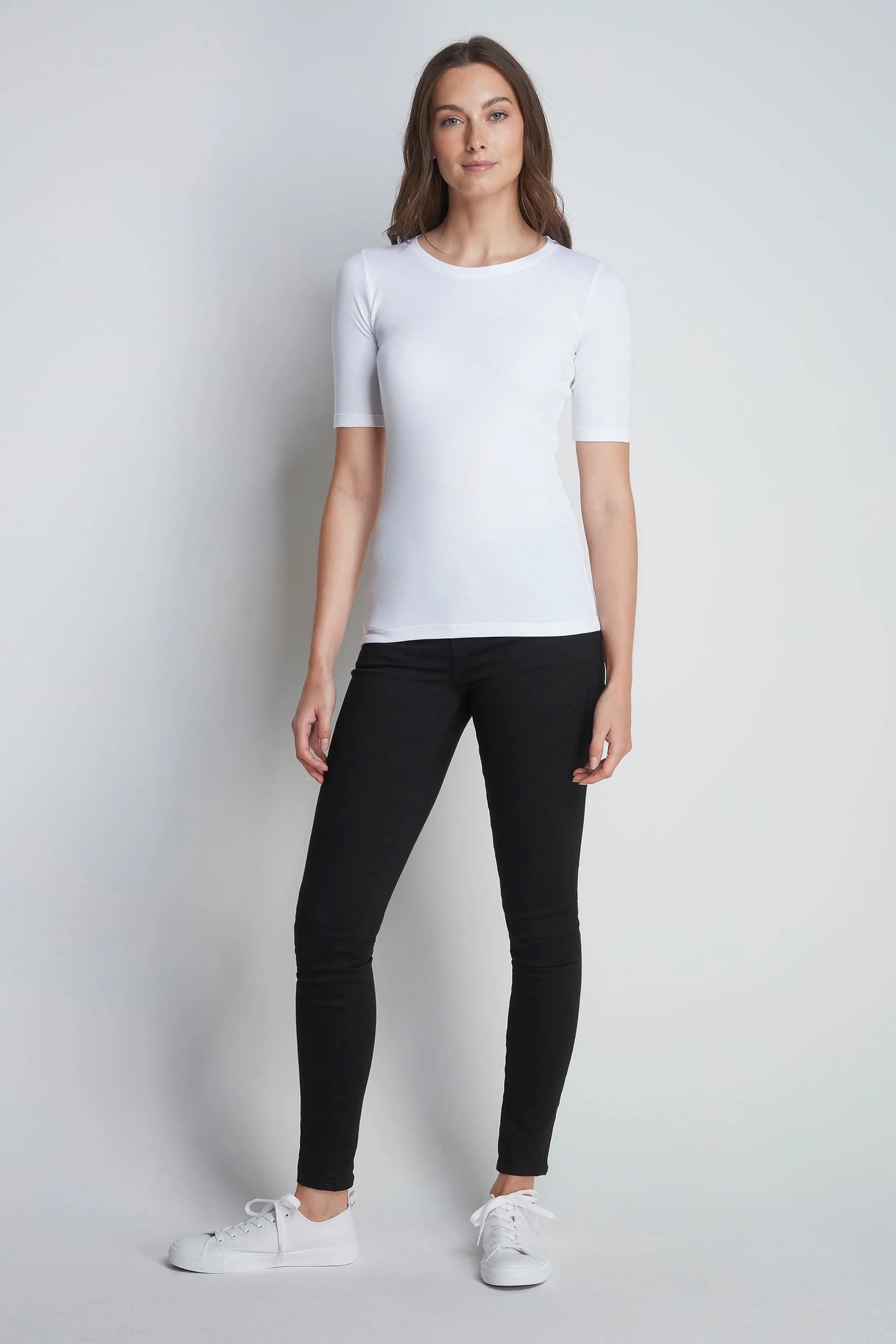 Half Sleeve Crew Neck Cotton Modal Blend T-shirt