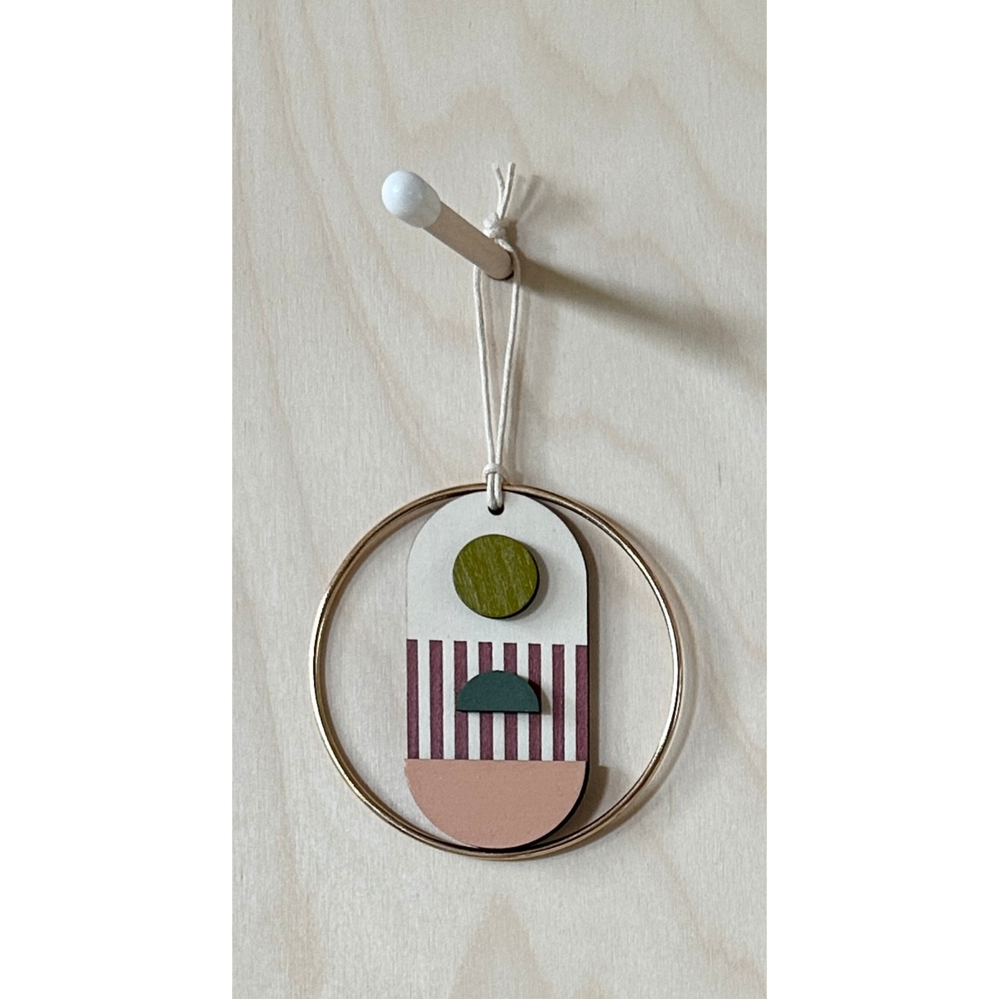 Eclectic Mini Mid-Century Wall Art - Little Wooden Decoration - Contemporary Wall Decor