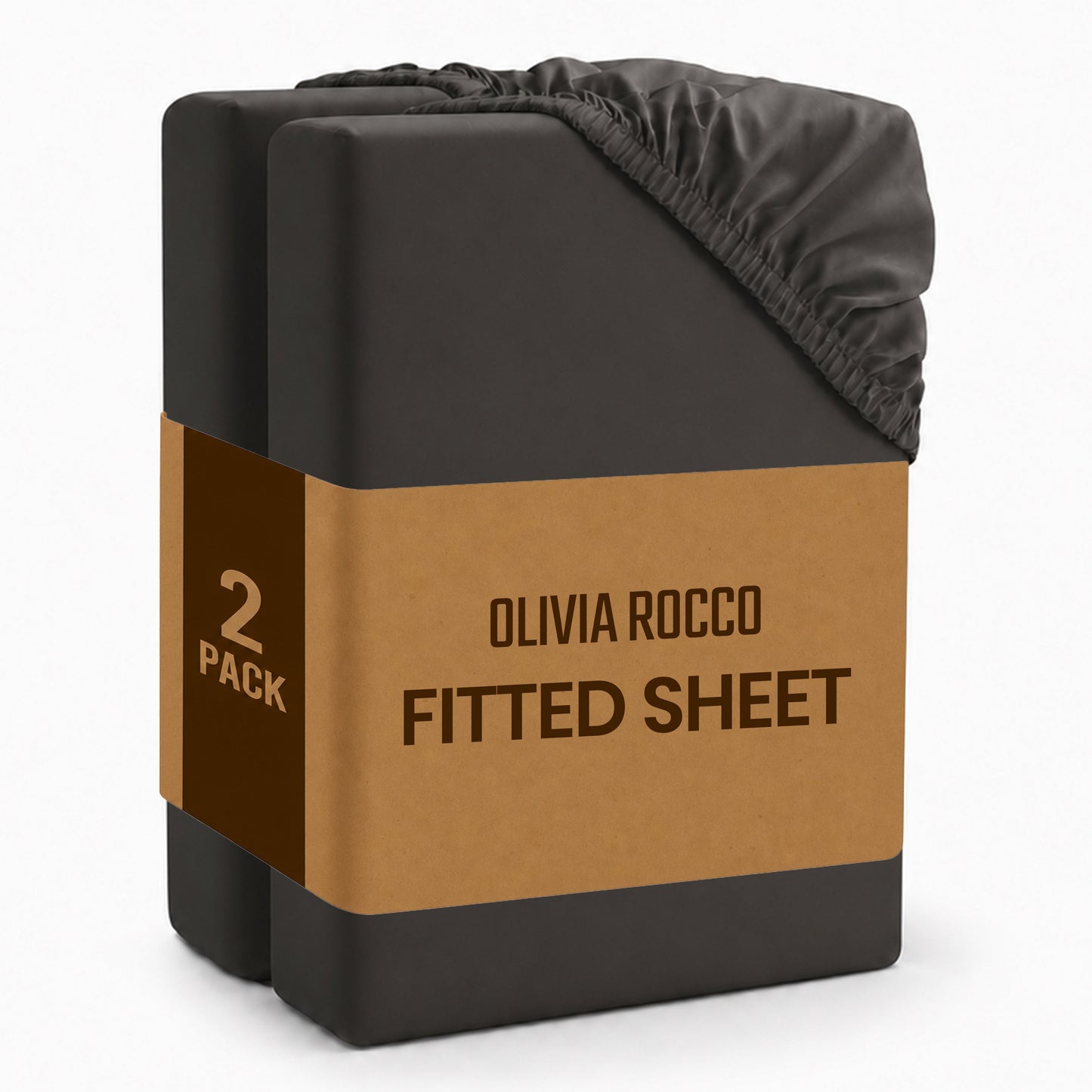 Plain Dye Luxurious Super Soft Fitted Sheets Easy Care Bed Linen Sets Multiple Colours Single Double King 3/4 Sizes by OLIVIA ROCCO