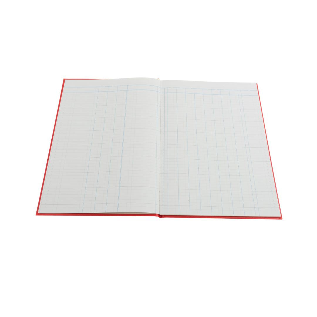 Cathedral -  Accounts Book  3 Debit, 9 Credit Columns - Red (69/3/9.1)