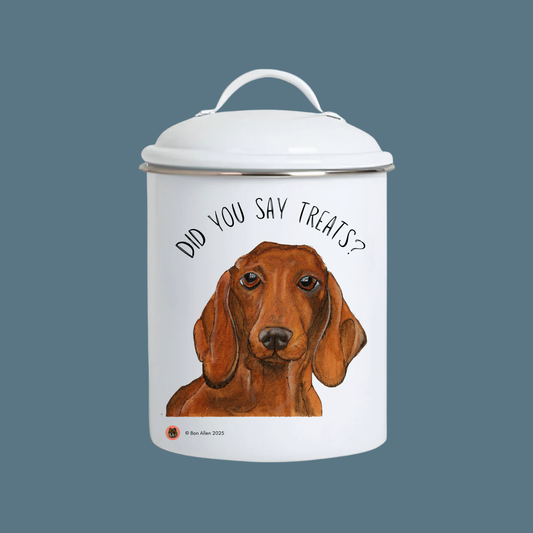 Handmade Dachshund Treat Jar – Because Snacks Deserve Style!