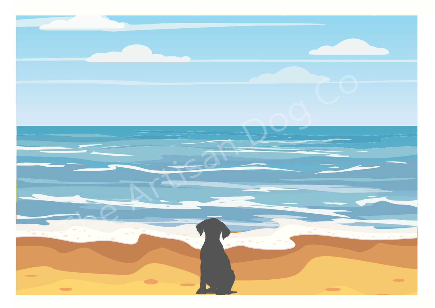 Dog in Nature Prints - different sizes