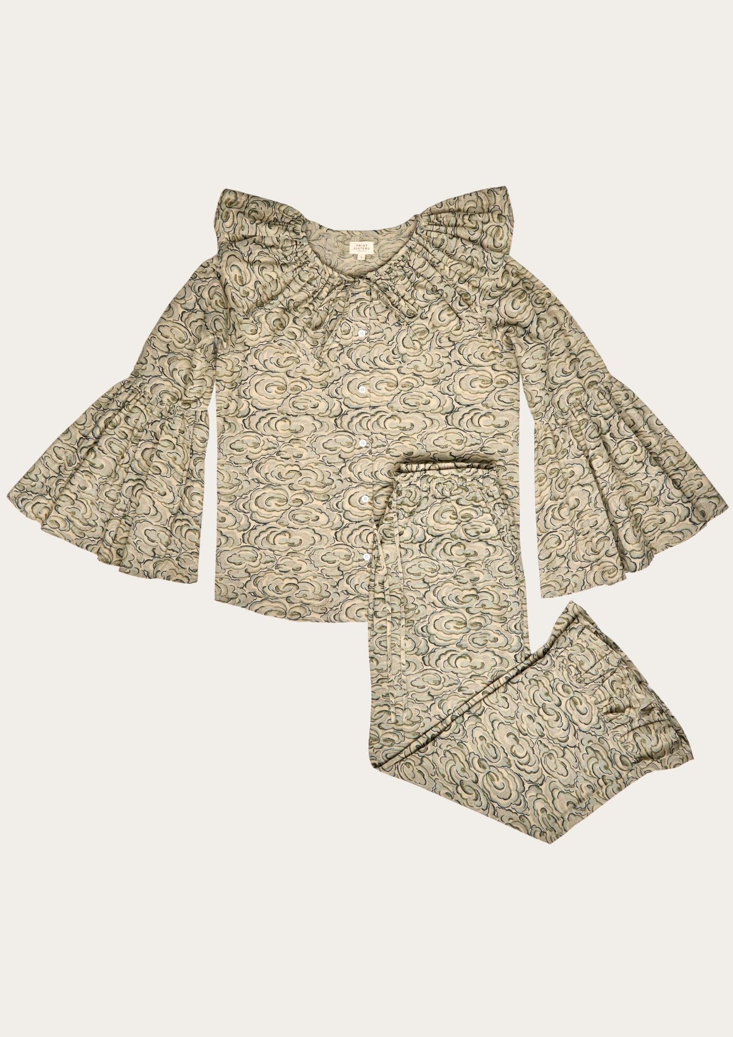 Kumo Clouds Two Piece Set  - Print Sisters Loungewear