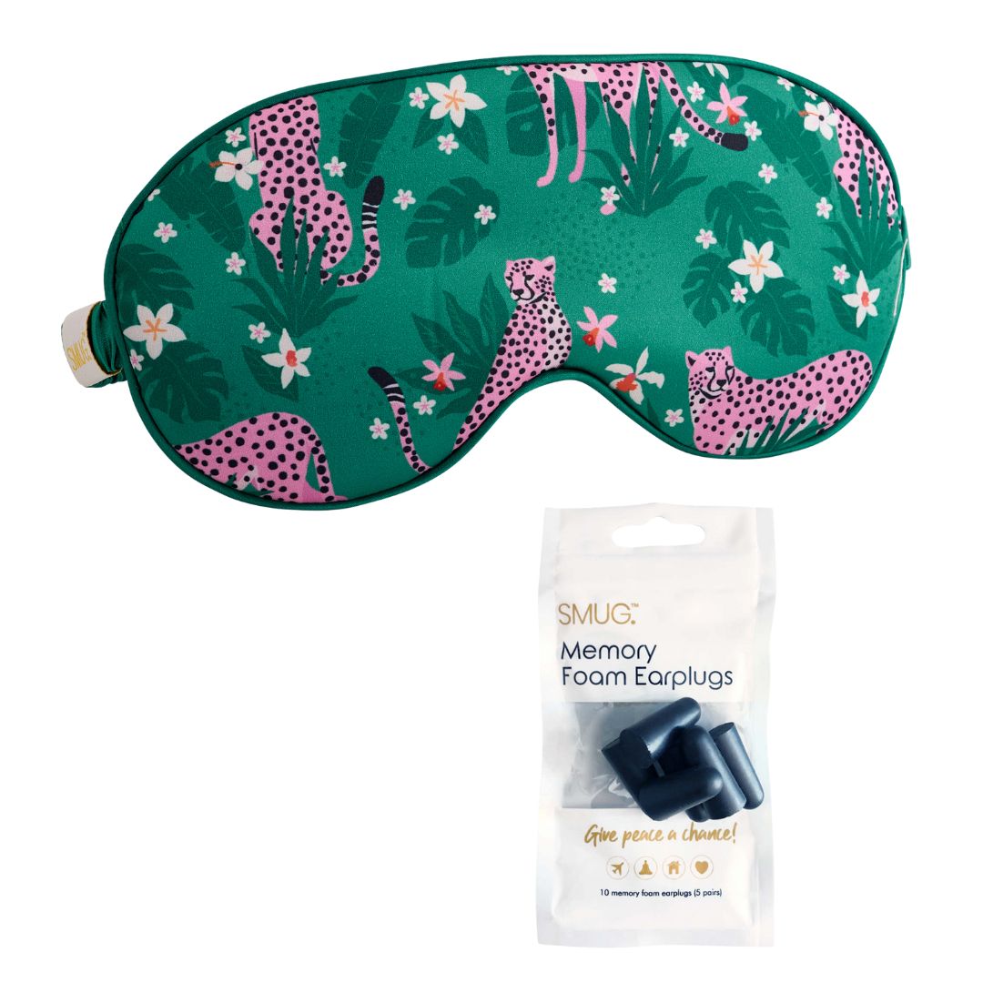 Satin Sleep Mask - Cheetah Print
