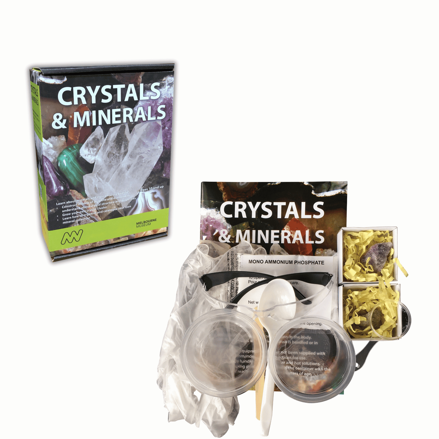 Grow Your Own Crystals & Minerals Kit | Science Gifts for Kids