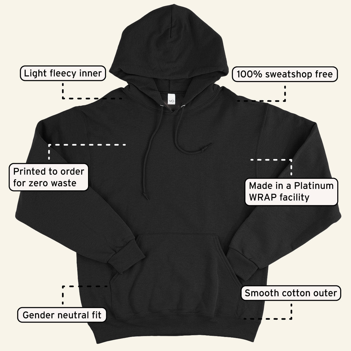 Wild By Nature Back Print Hoodie (Unisex)