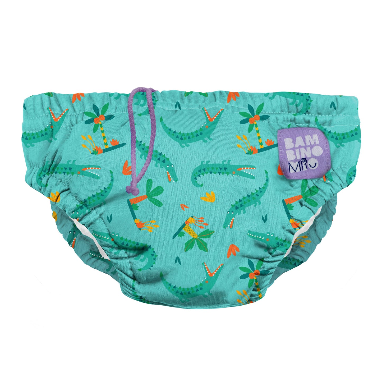 Reusable Swim Nappy in Crafty Croc