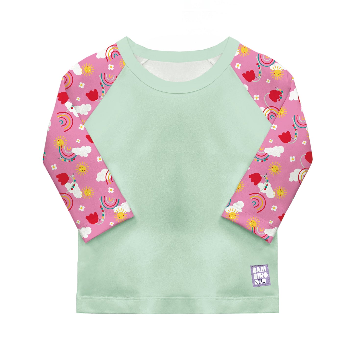 UPF 40+ Soft and Gentle Protective Swim Rash Vest in Happy Days