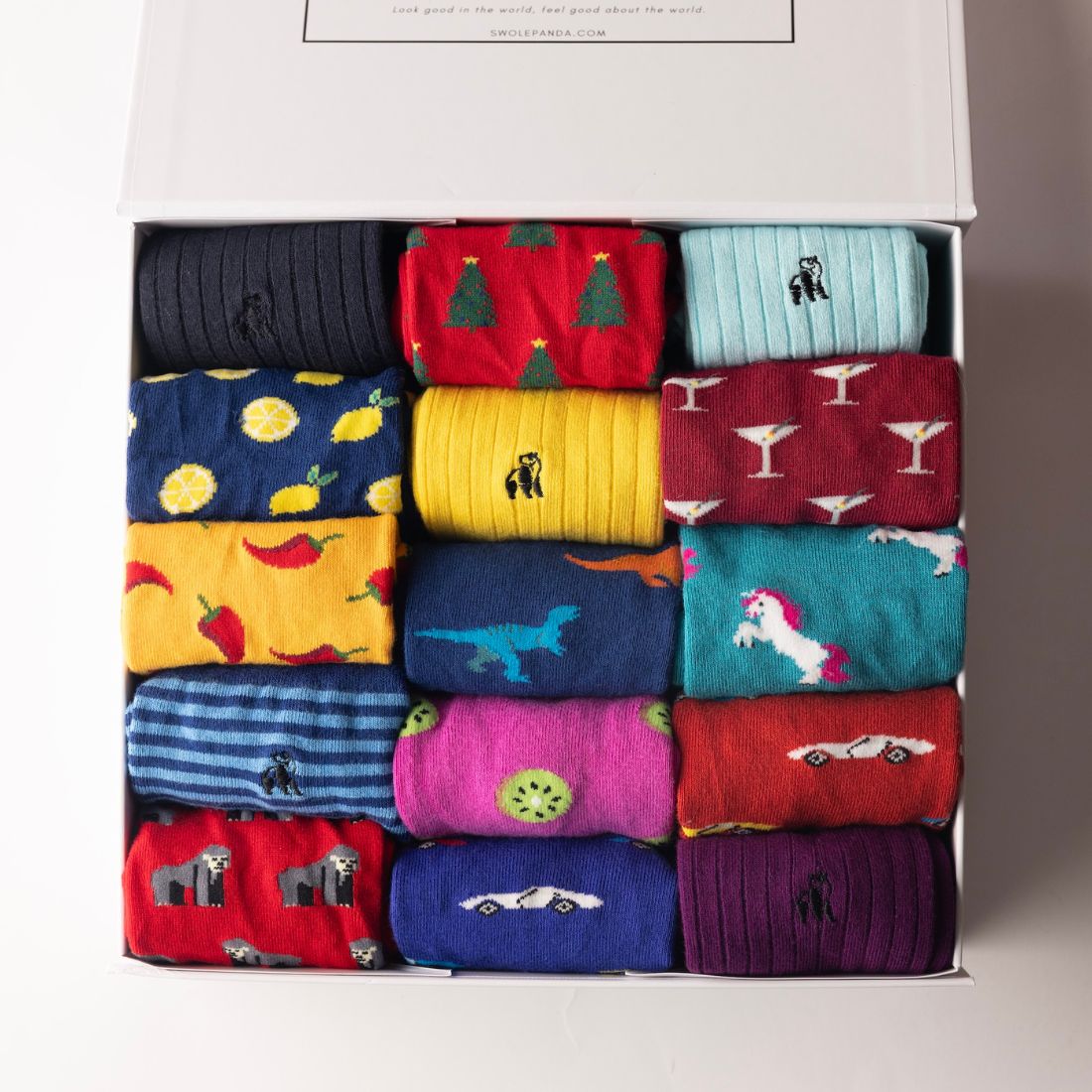 Build Your Own Bamboo Sock Gift Box – 15 Pairs