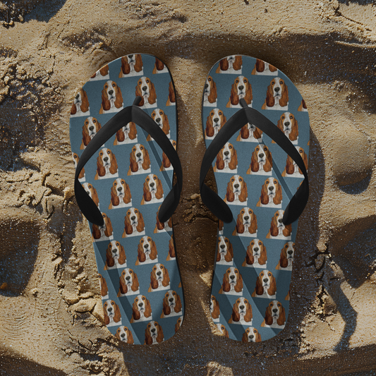 Basset Hound Flip Flops: Walk in Style with a Side of Guilt!