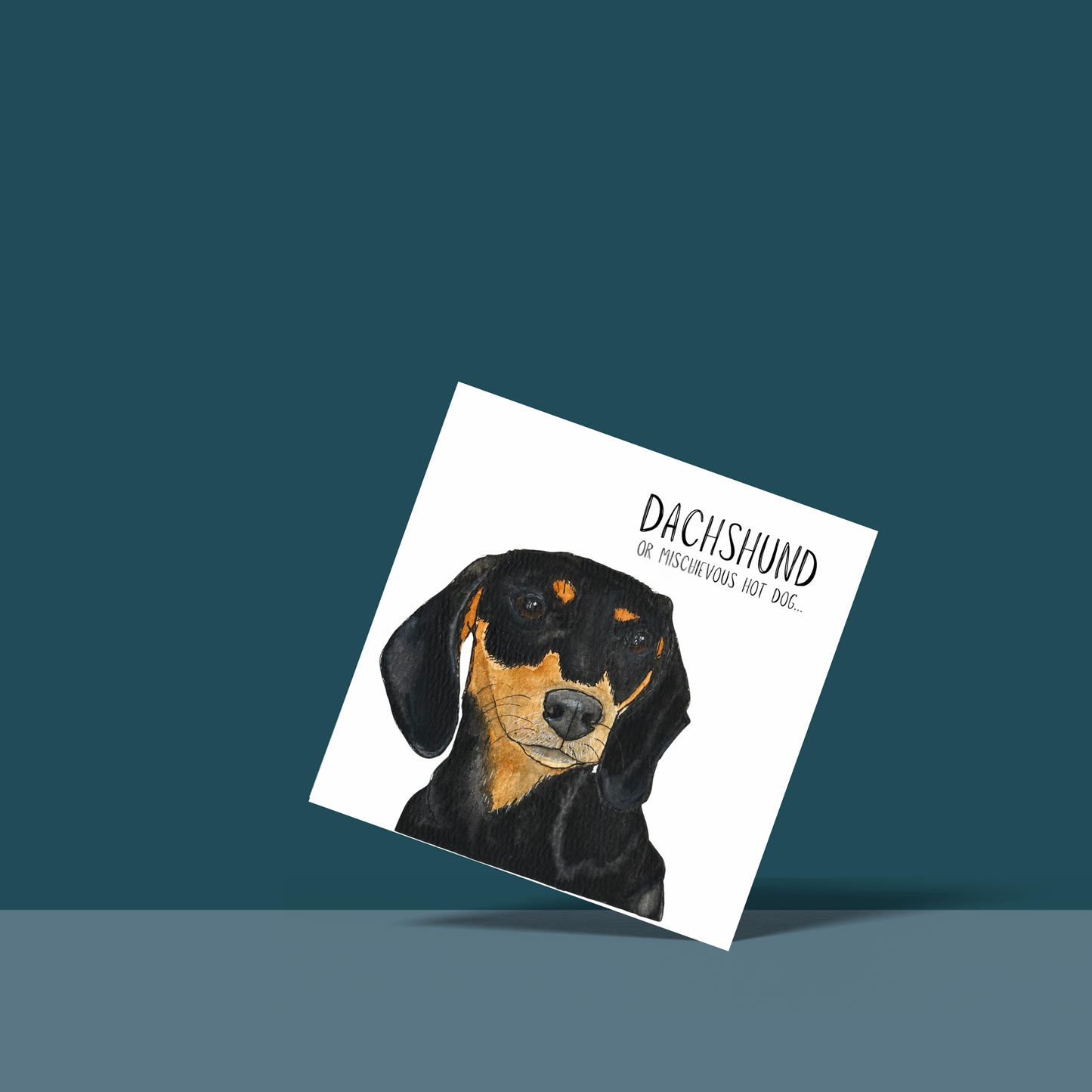 Mischievous Sausage – A Card as Cheeky as a Dachshund!