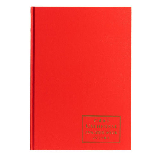 Cathedral -  Accounts Book Analysis 2 Debit, 10 Credit Columns - Red (69/2/10.1)