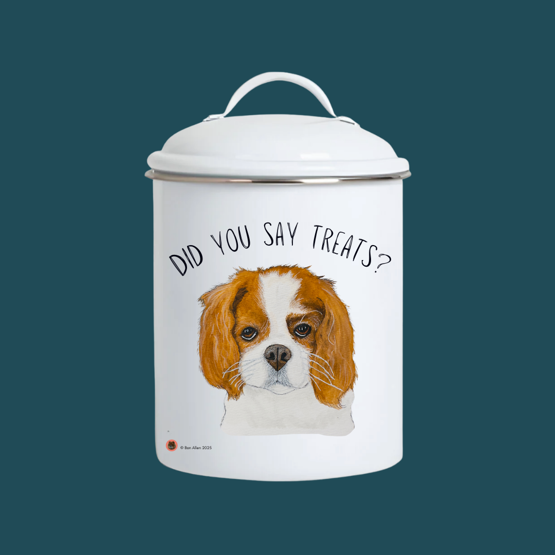 Cavalier Treat Treasury: High-End Enamel Jar for Royal Rewards