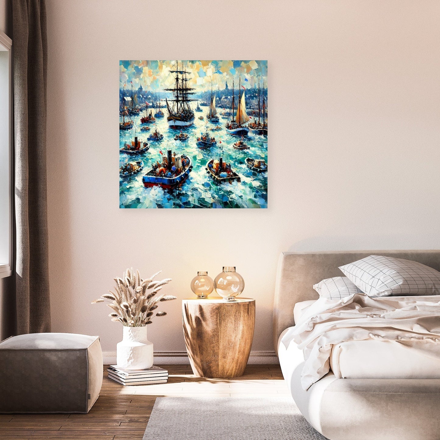 Harbour Hustle Canvas