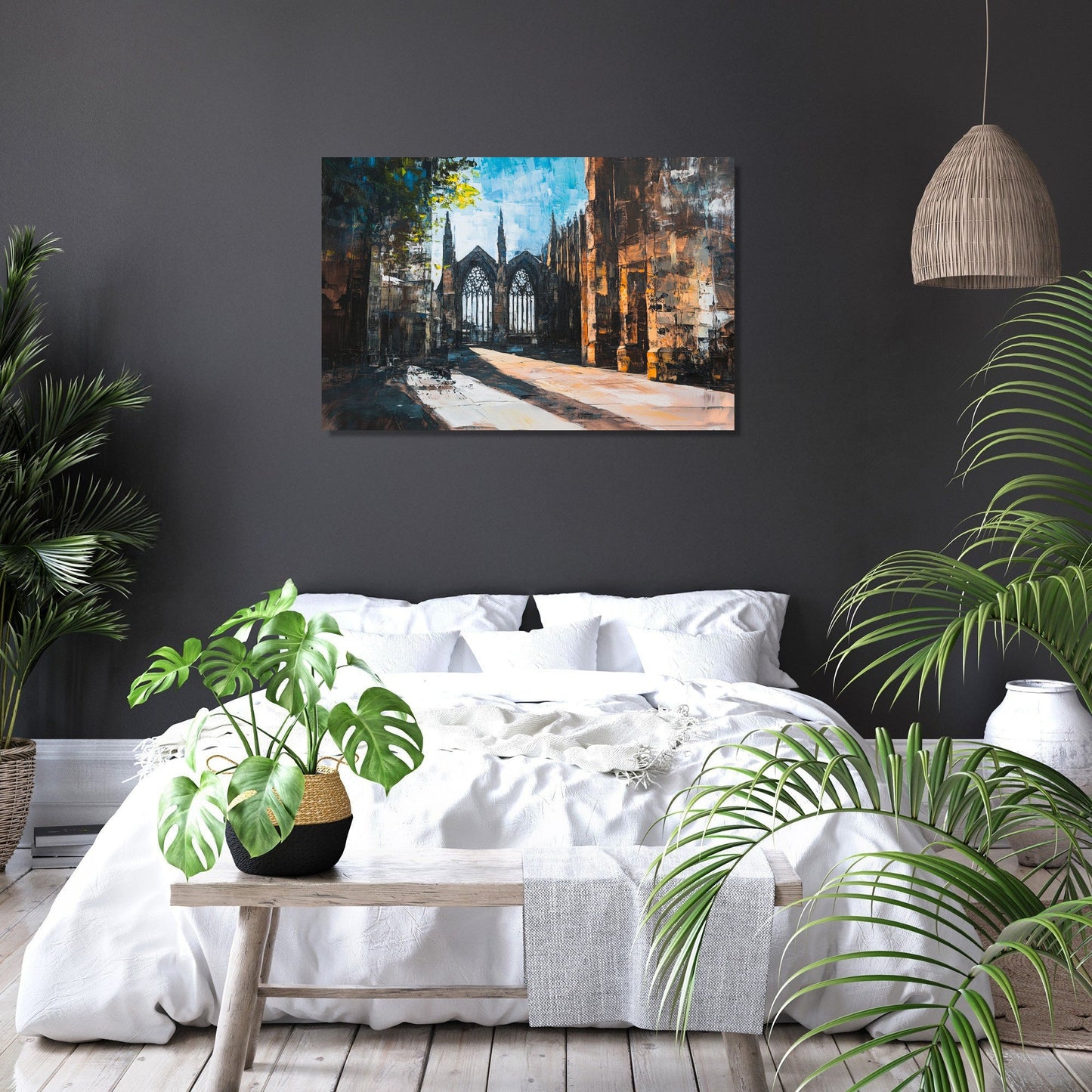 Coventry Cathedral Contrast Canvas