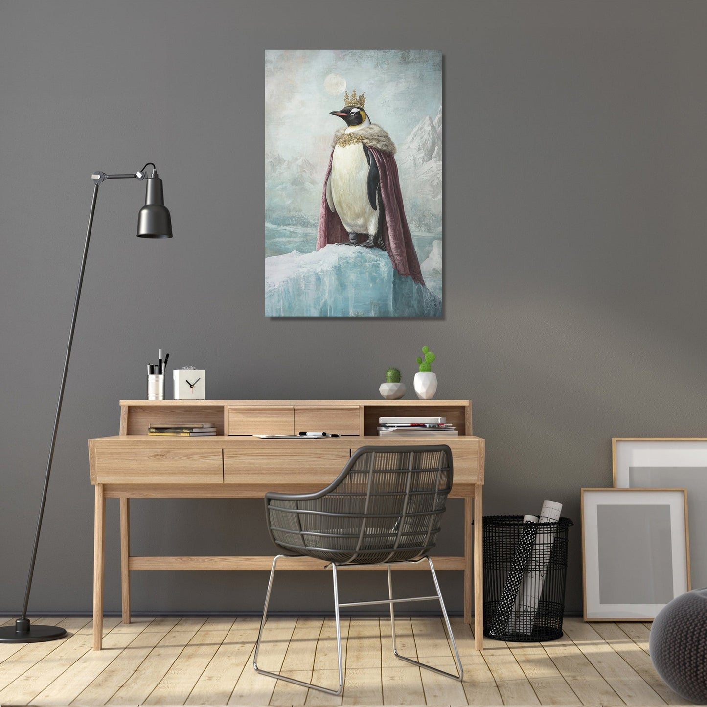 Regal Penguin Majesty Canvas