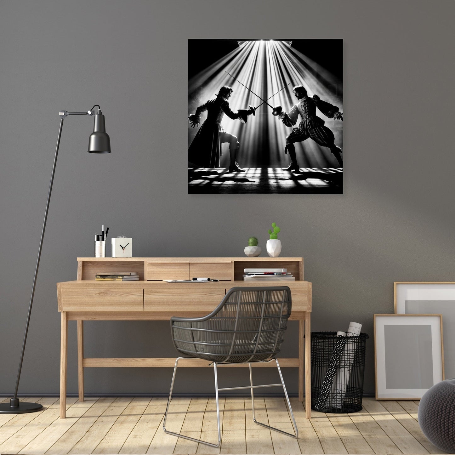 Dramatic Duel Canvas