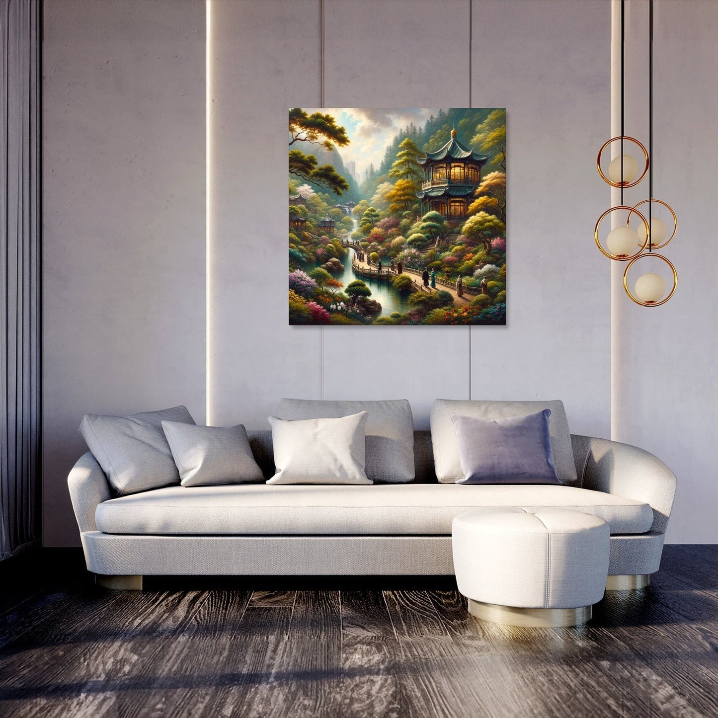 Springtime in Nan Lian Garden Canvas