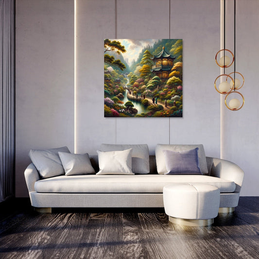 Springtime in Nan Lian Garden Canvas