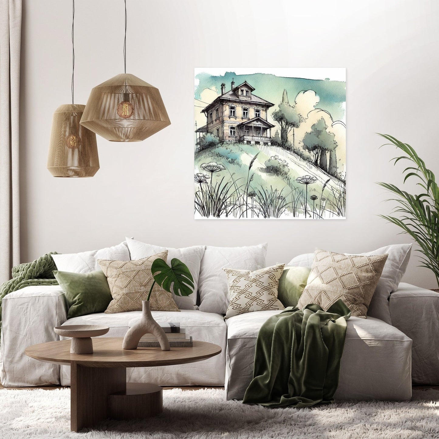 Hilltop Serenity Canvas