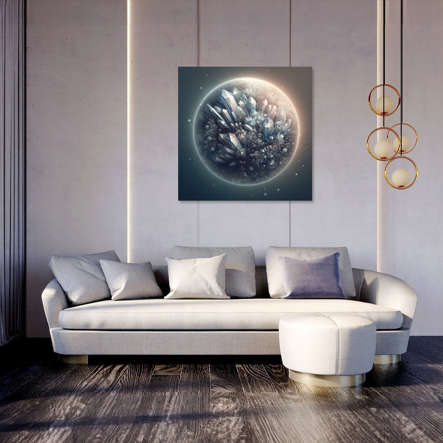 Crystal Planet Canvas