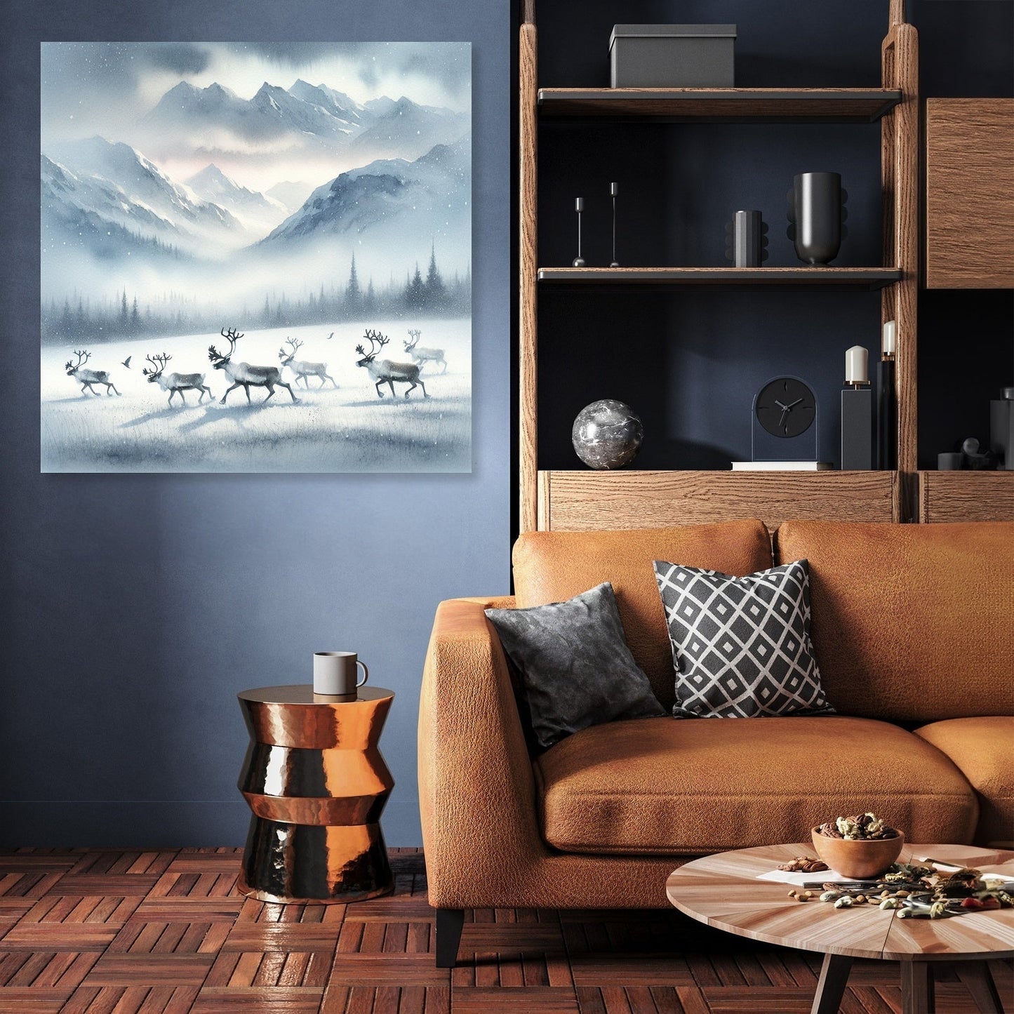 Reindeer Twilight Dance Canvas