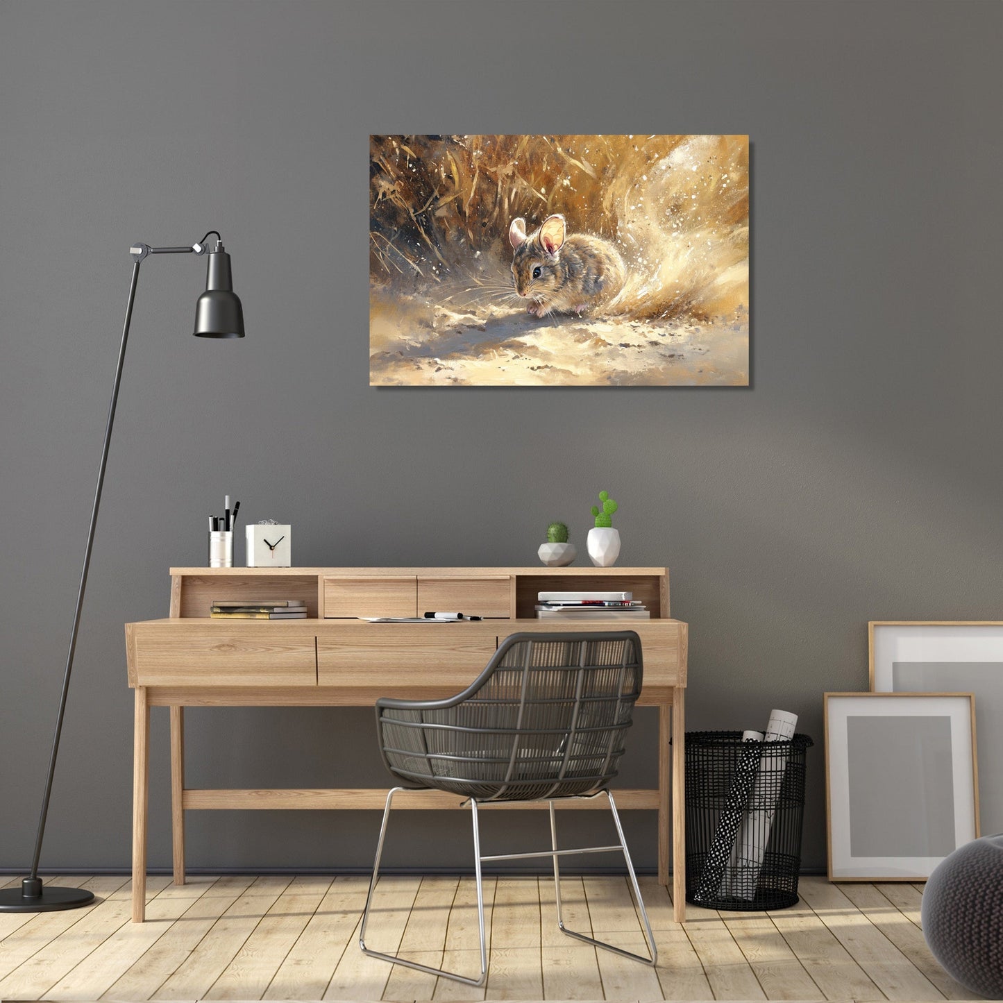 Chinchilla in Sunlit Canvas