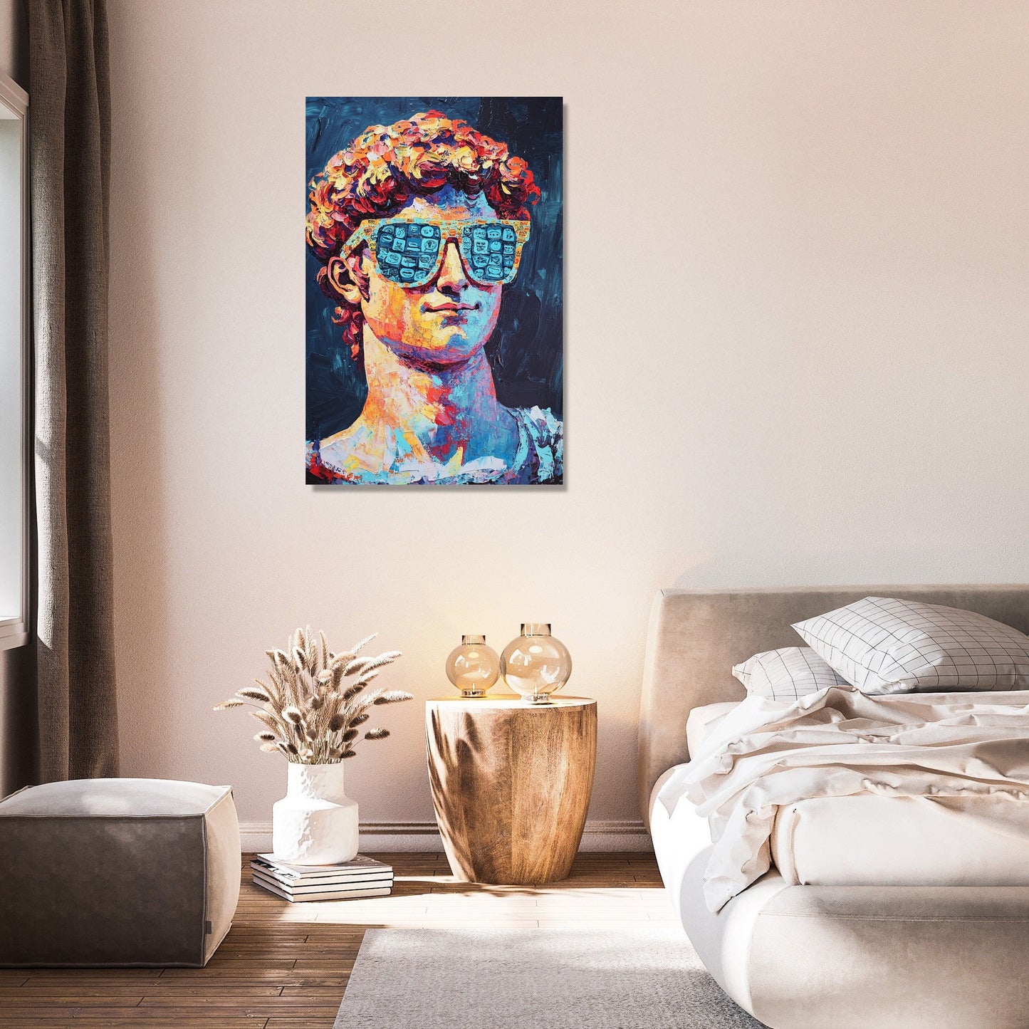 David Emoji Mosaic Canvas