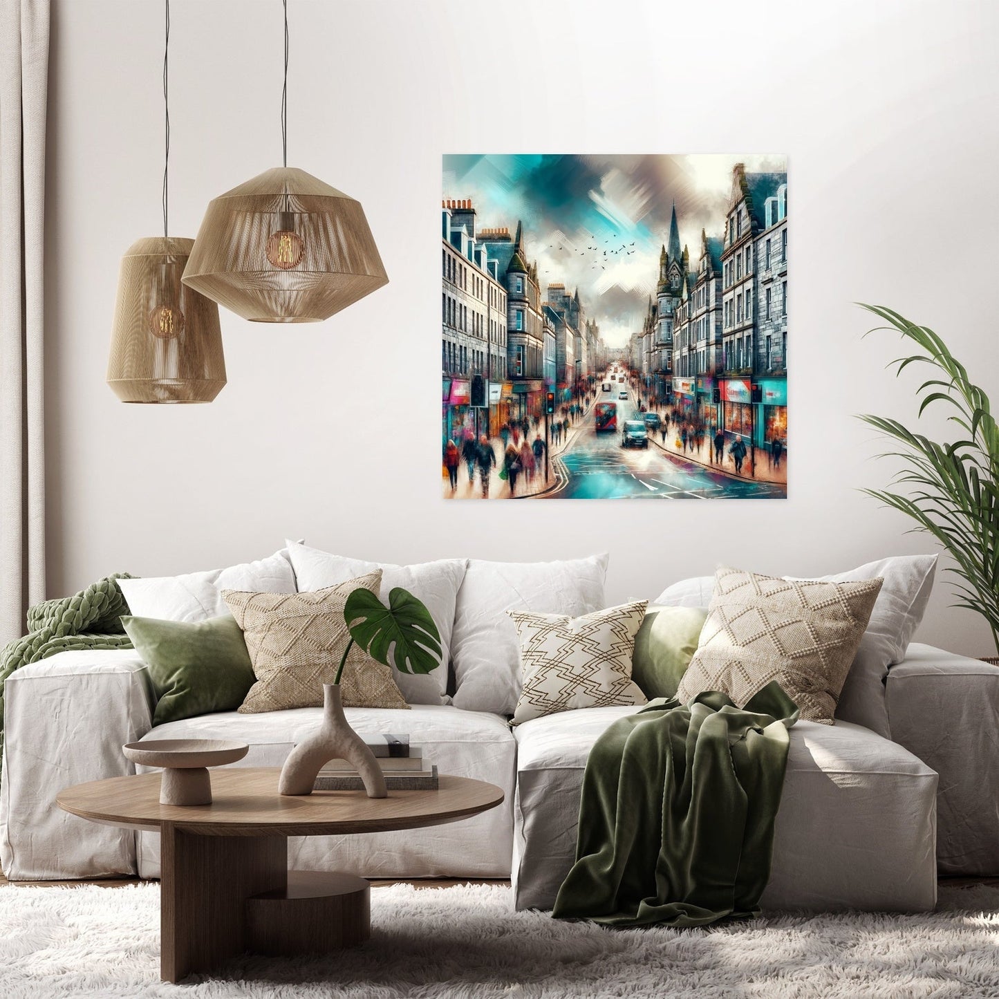 Aberdeen Granite City Streetscape Canvas