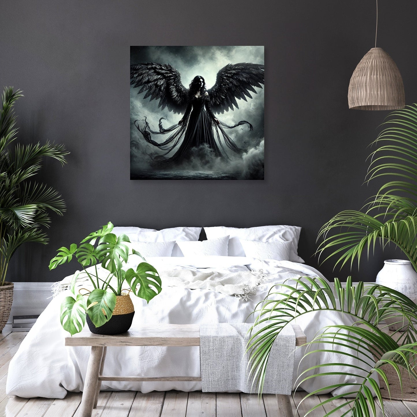Gothic Angel of Darkness Canvas
