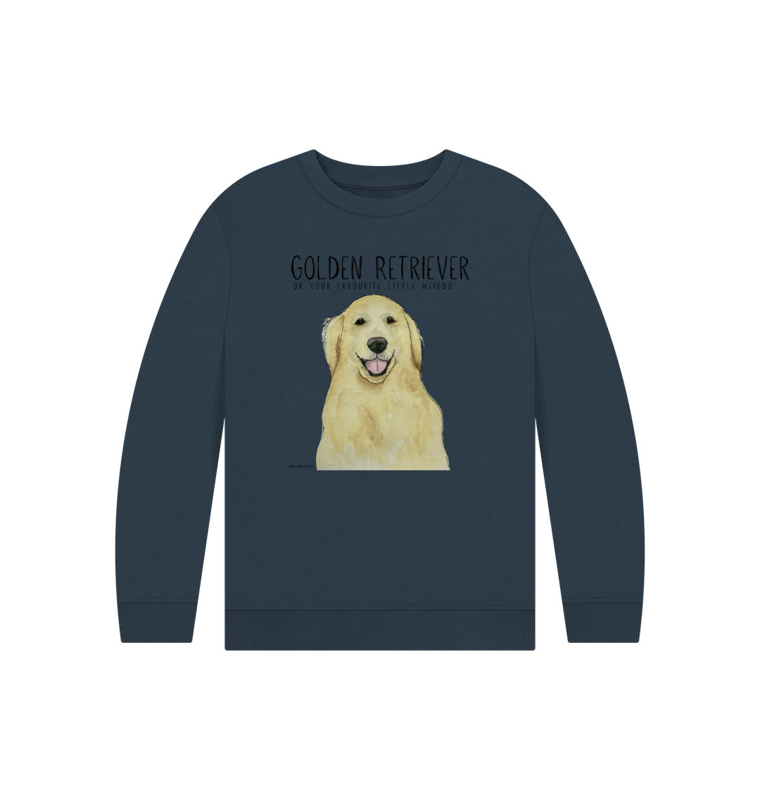 Golden Retriever Kids' Sweatshirt: For Little Weirdos with Big Hearts