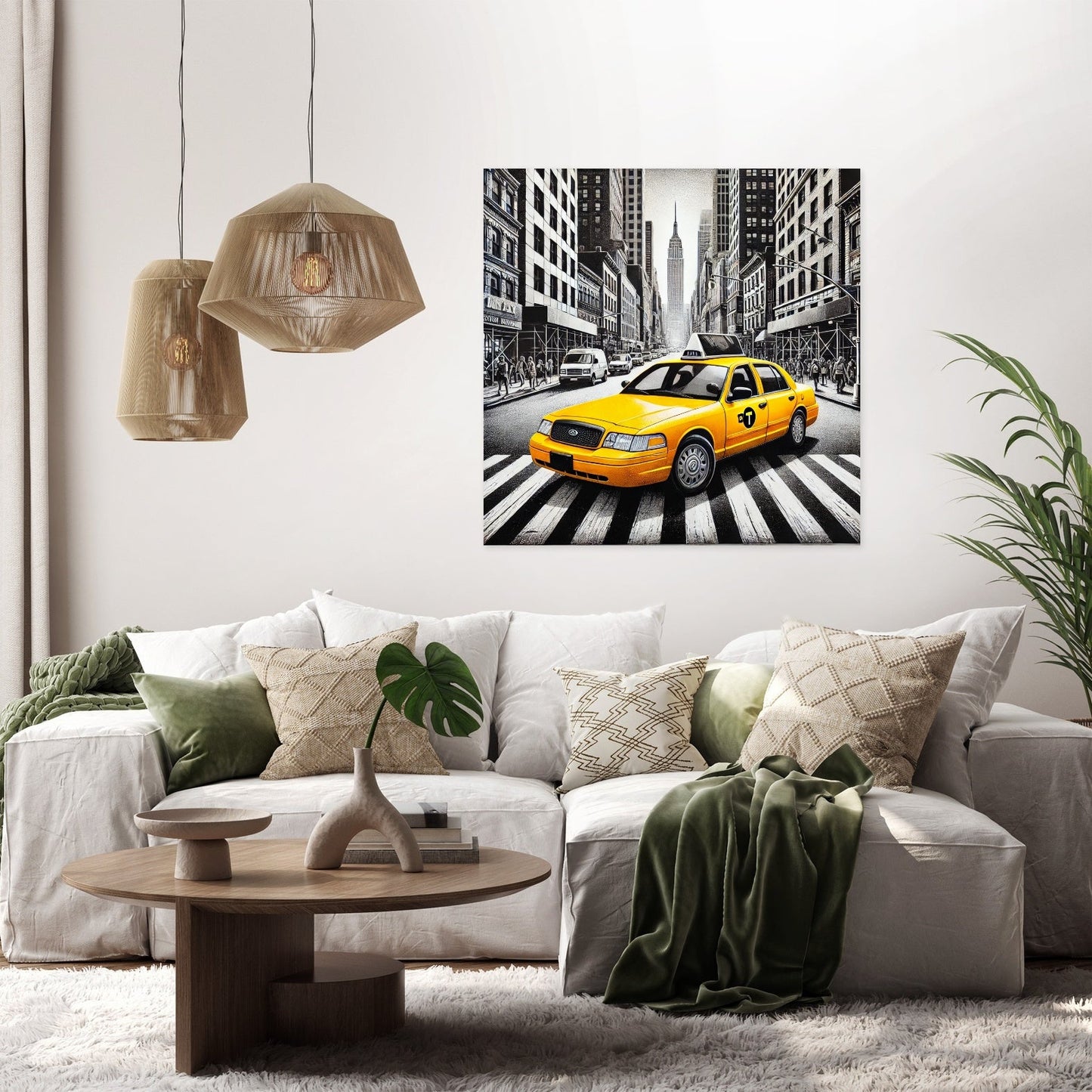 Yellow Taxi Canvas