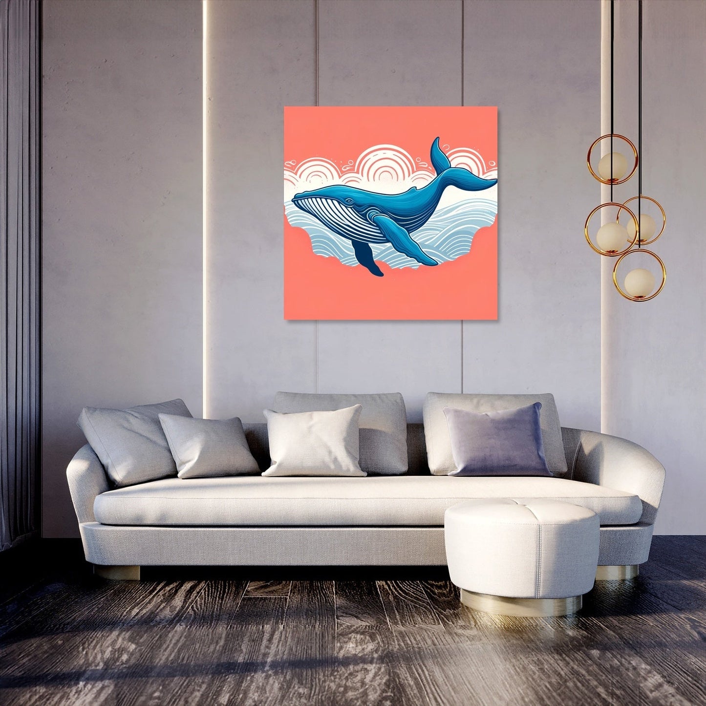 Serene Whale Canvas