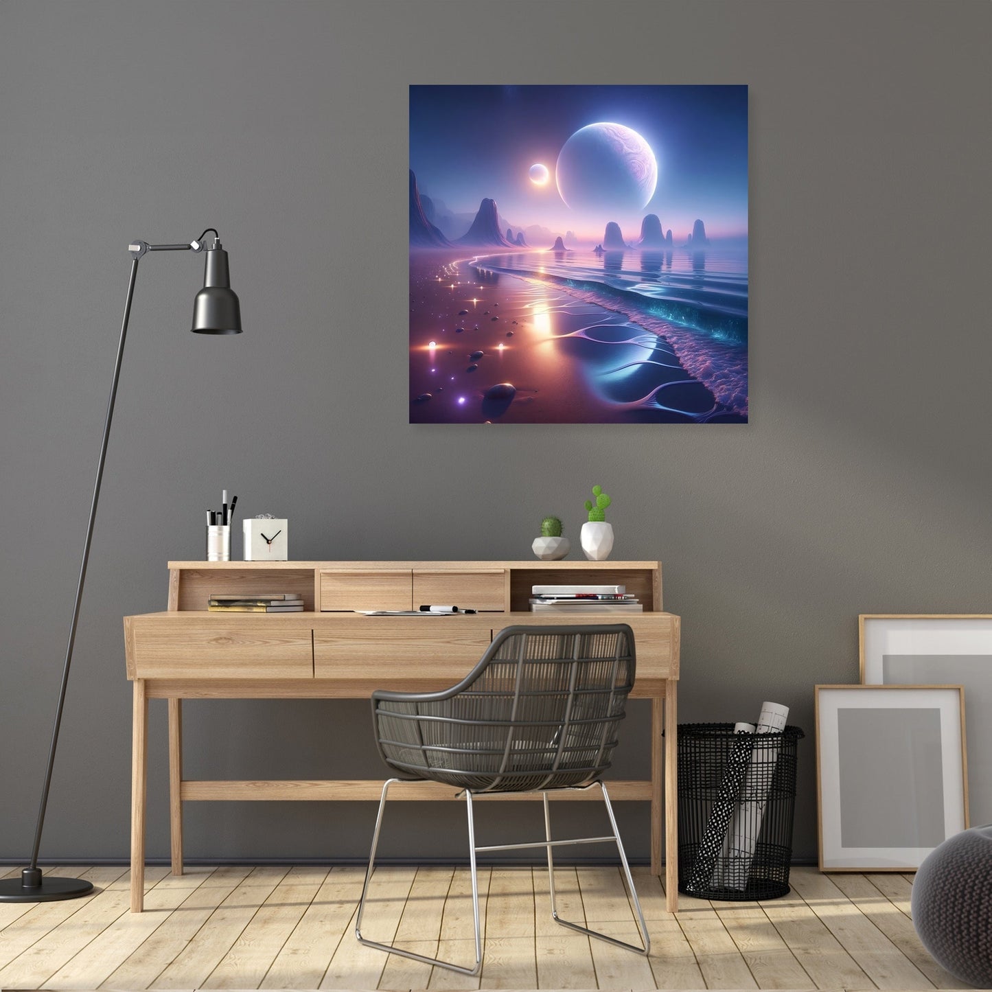 Twin Moon Beach Canvas