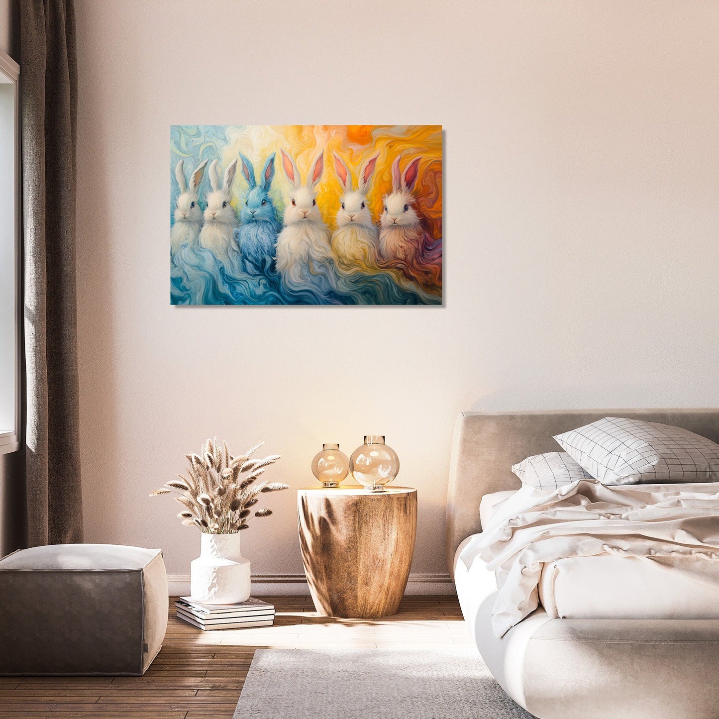 Fluffy Bunnies Harmony Canvas