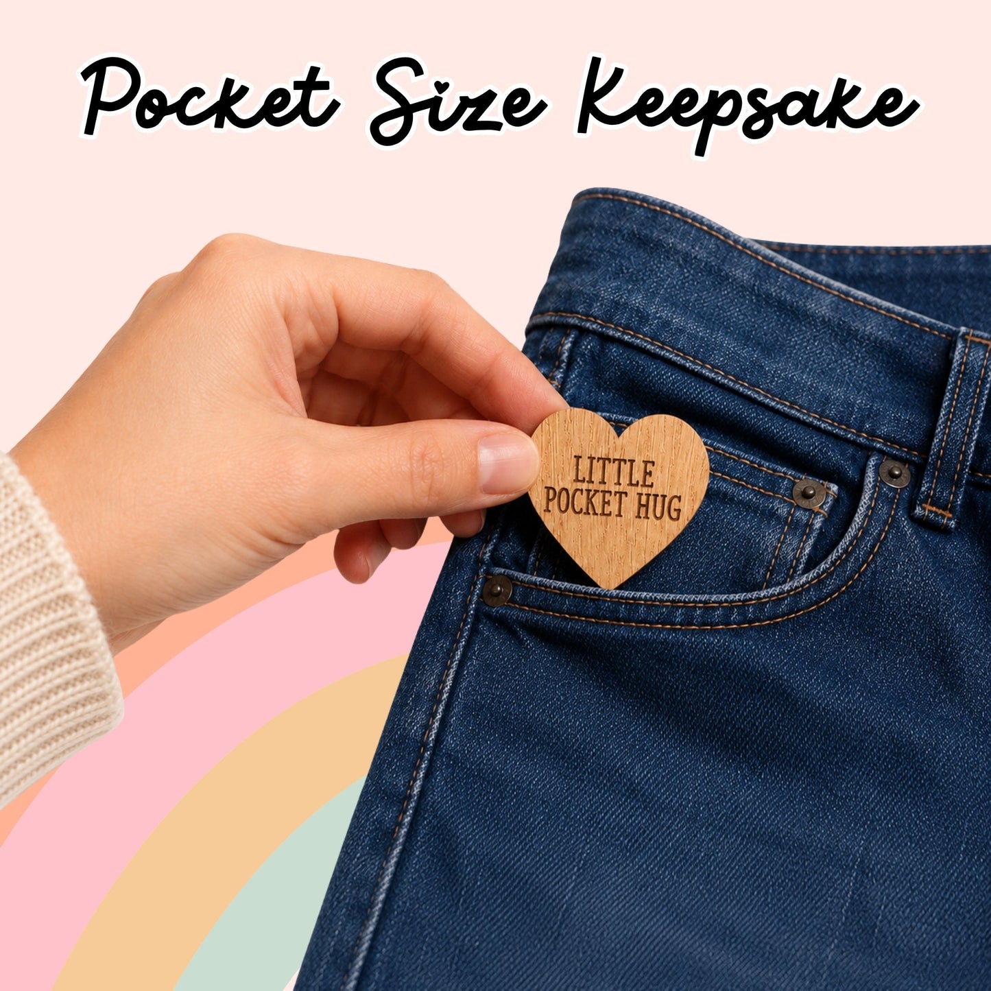 Pocket Hug – With Love and Strength | Thoughtful Encouragement Gift | Comforting Keepsake Token for Tough Times