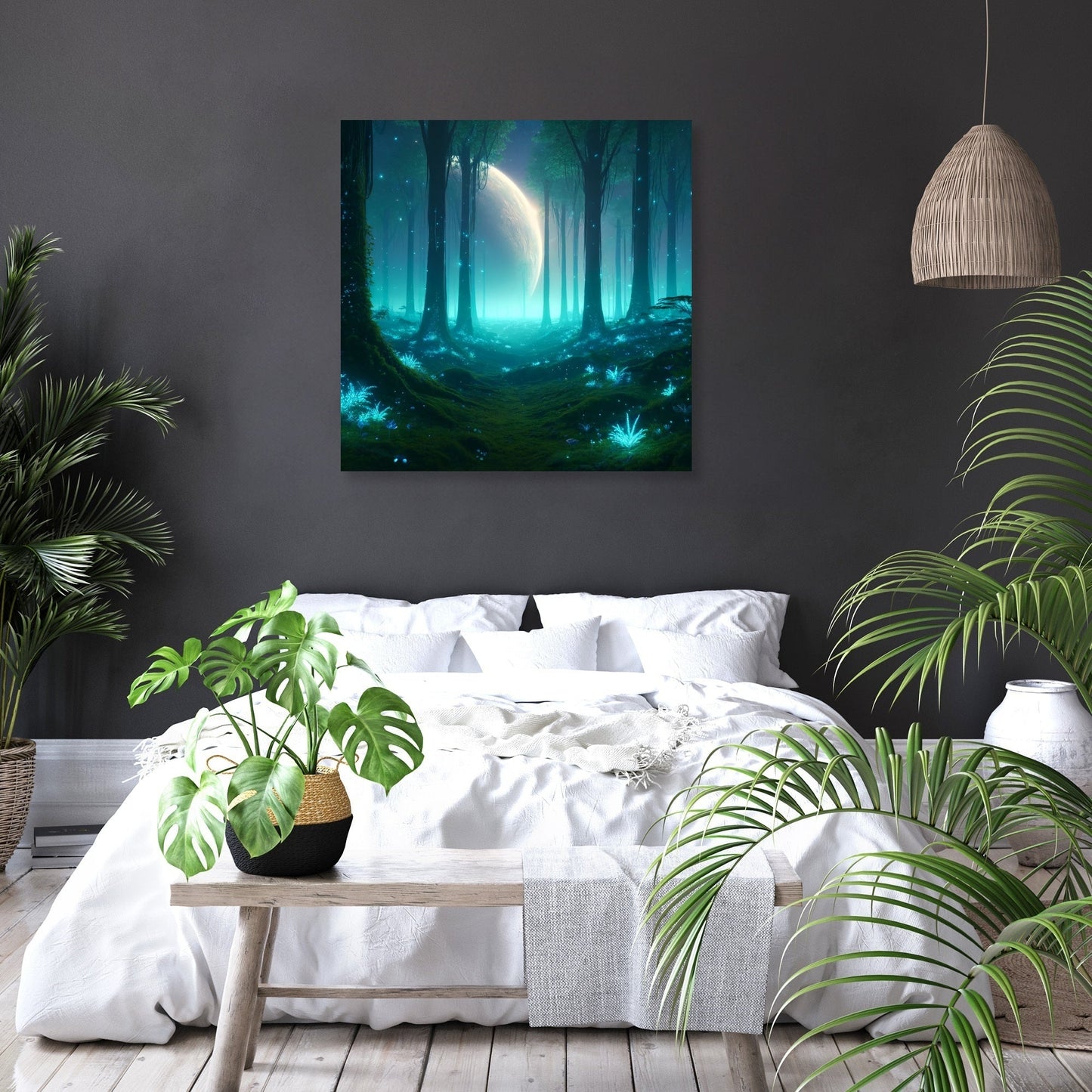 Enchanted Alien Forest Canvas