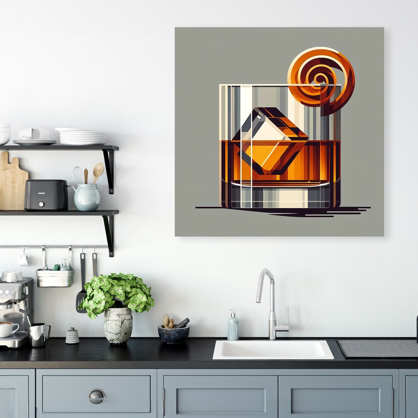 Minimalist Old Fashioned Canvas