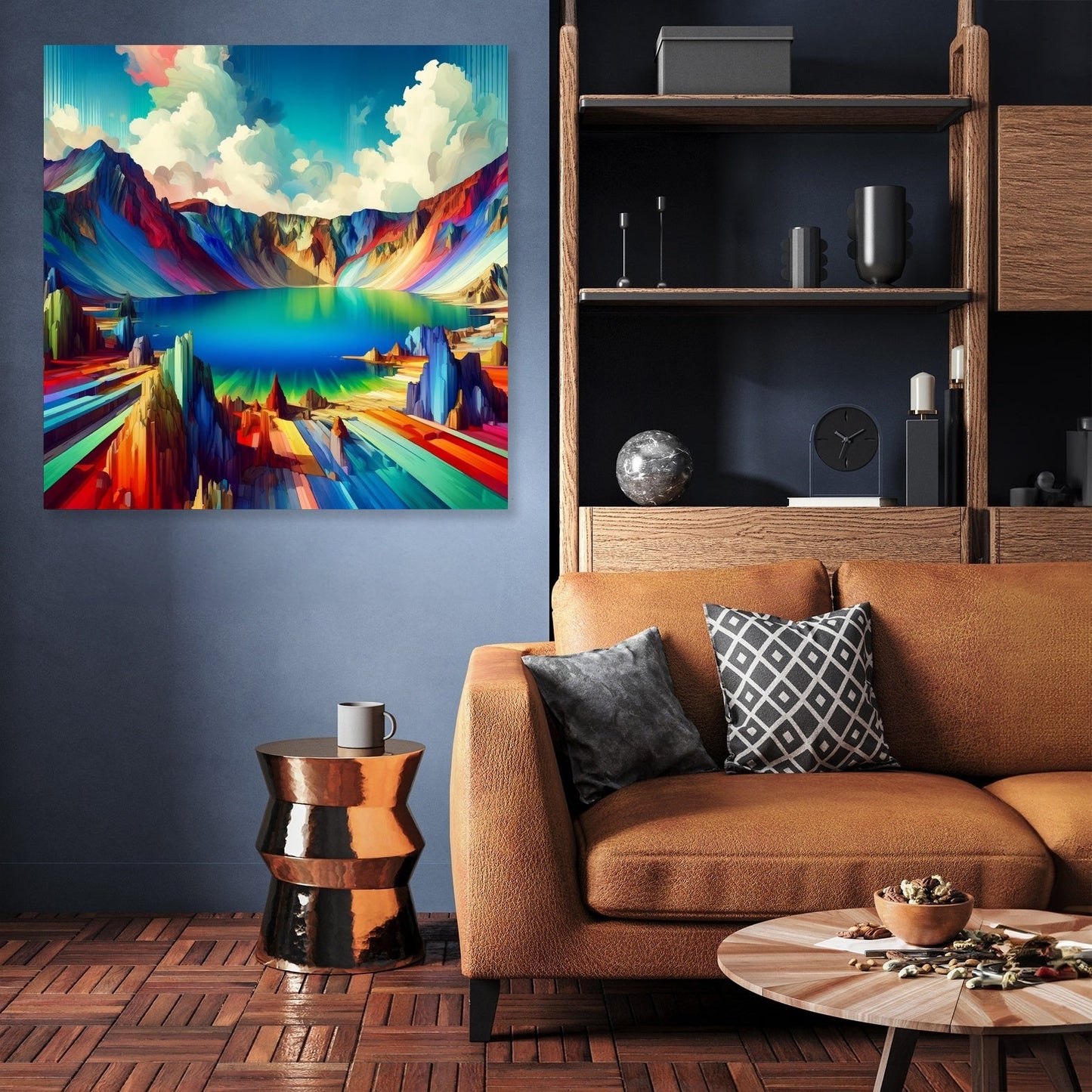 Surreal Crater Canvas