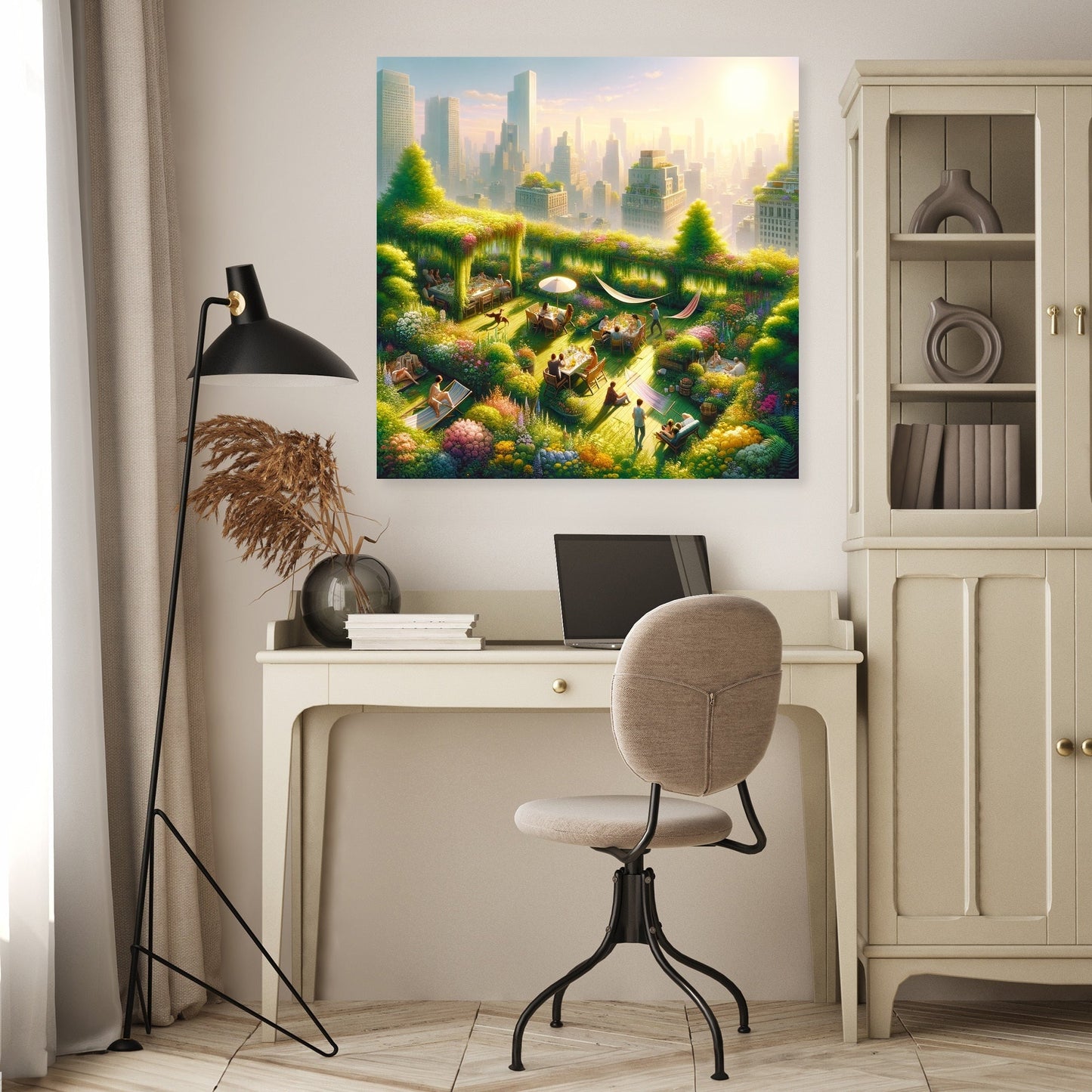 Summer Urban Oasis Canvas