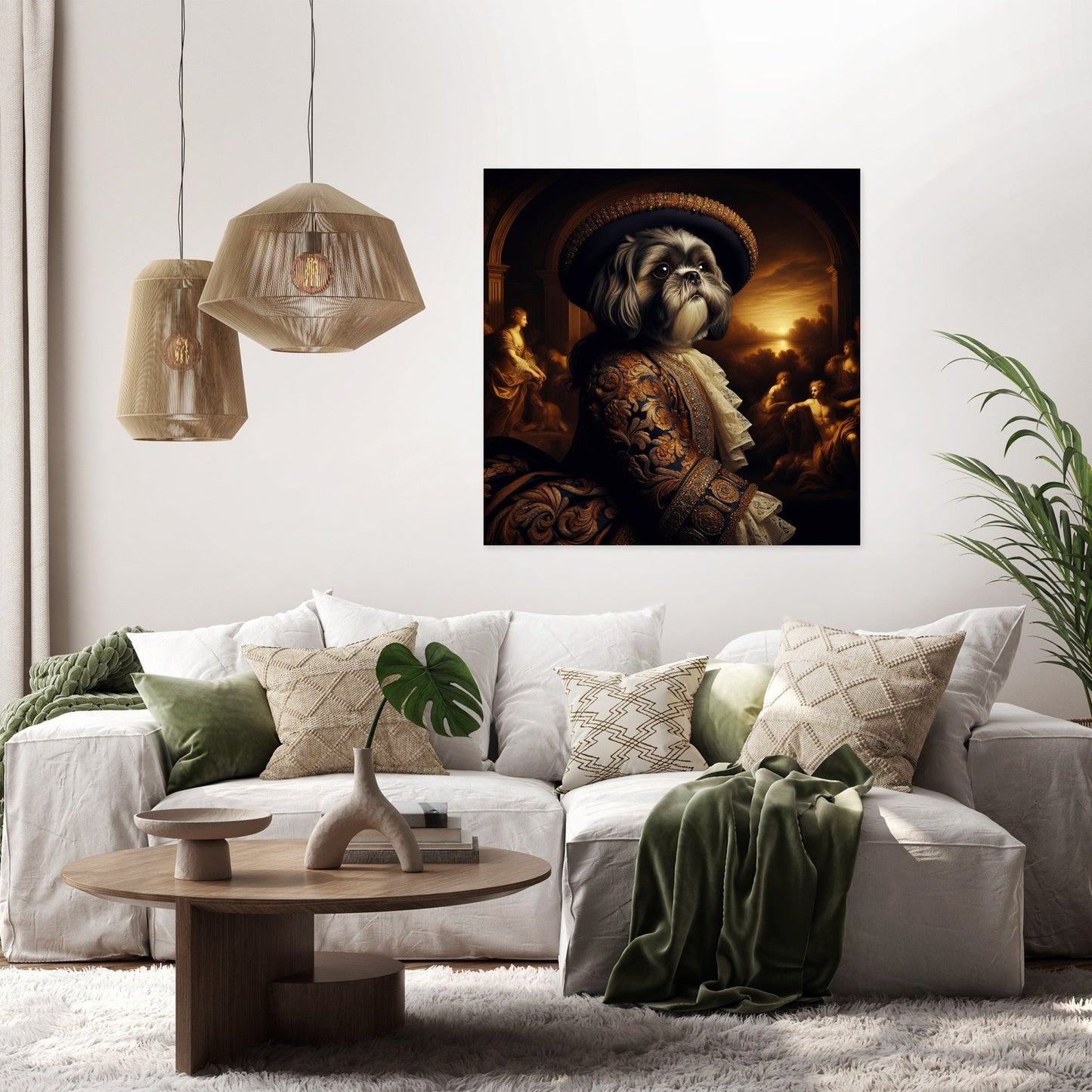 Baroque Shih Tzu Majesty Canvas