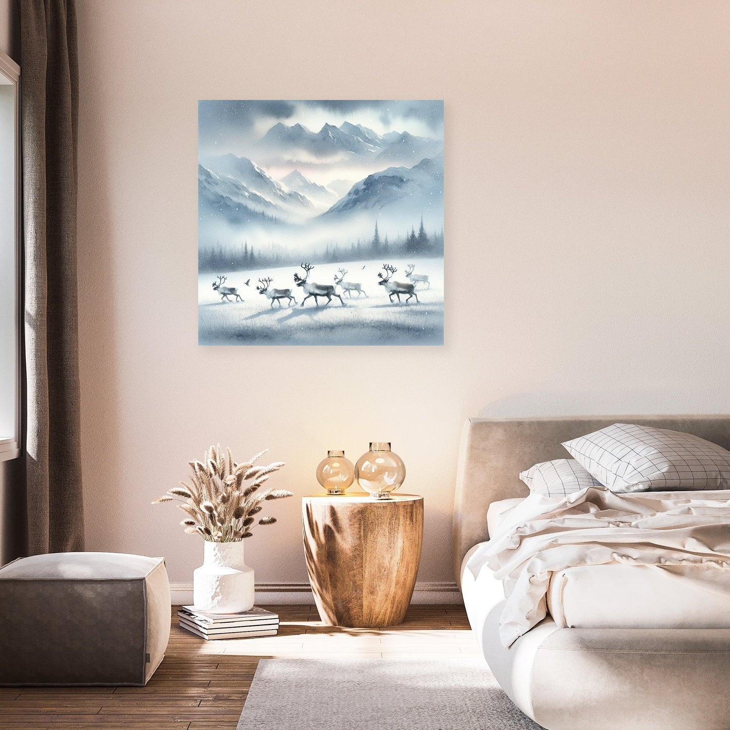 Reindeer Twilight Dance Canvas