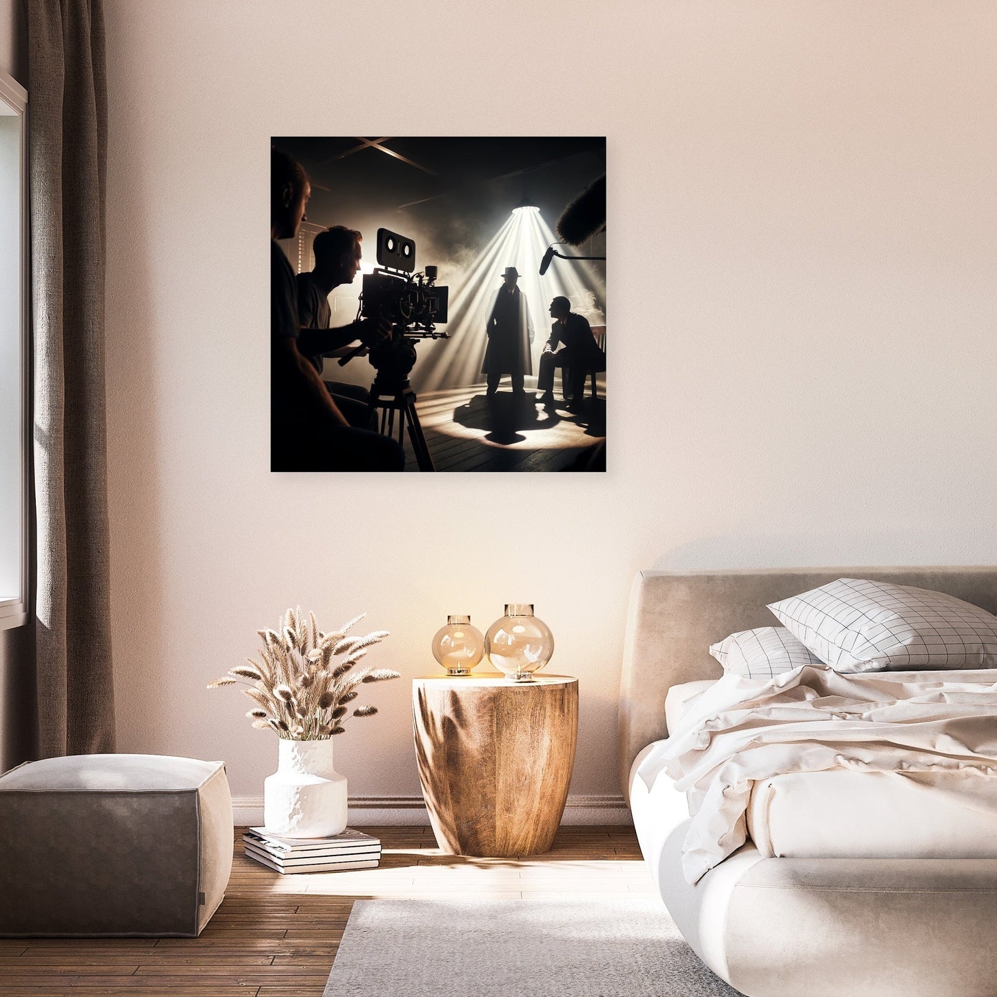 Noir Set Drama Canvas