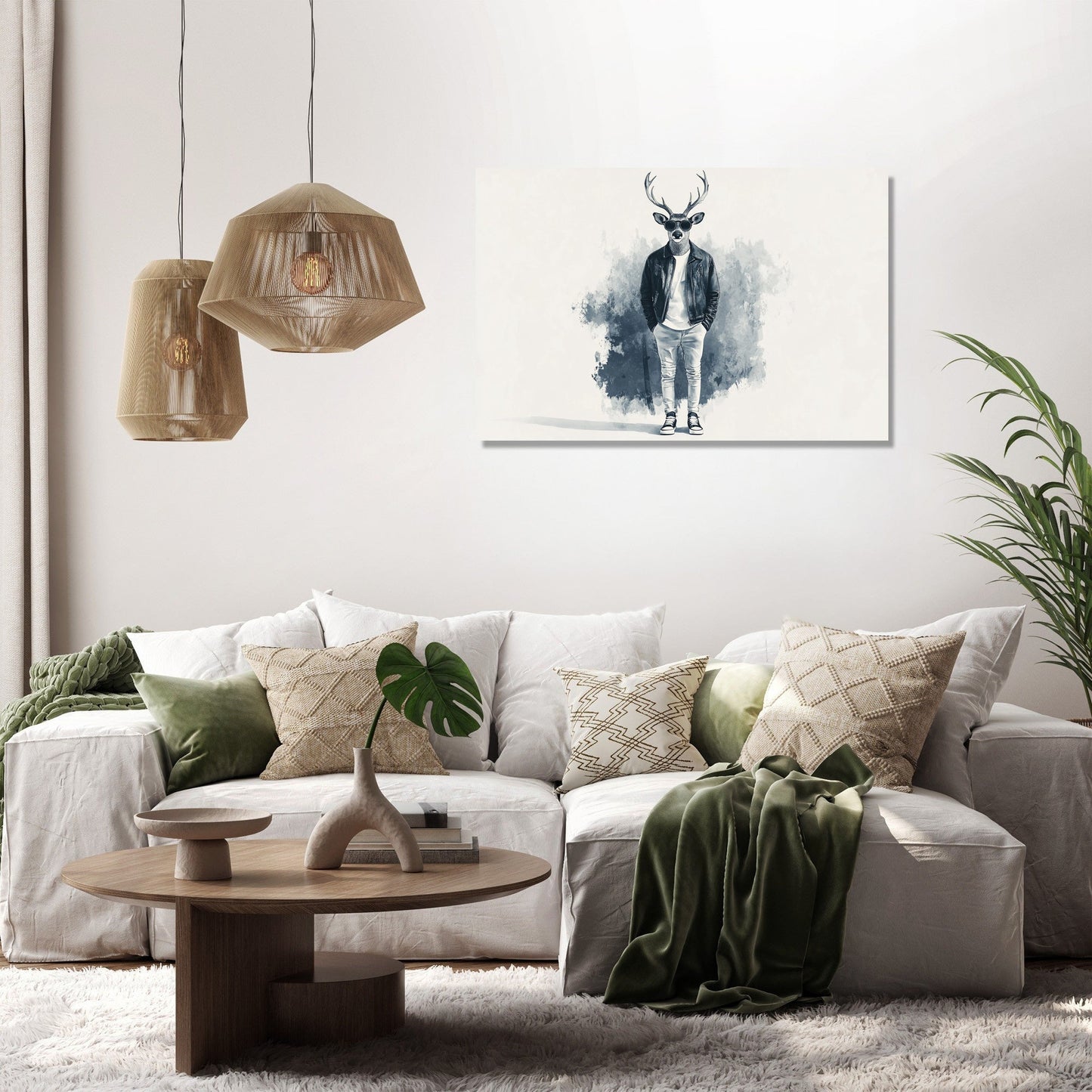Stag in Style Canvas