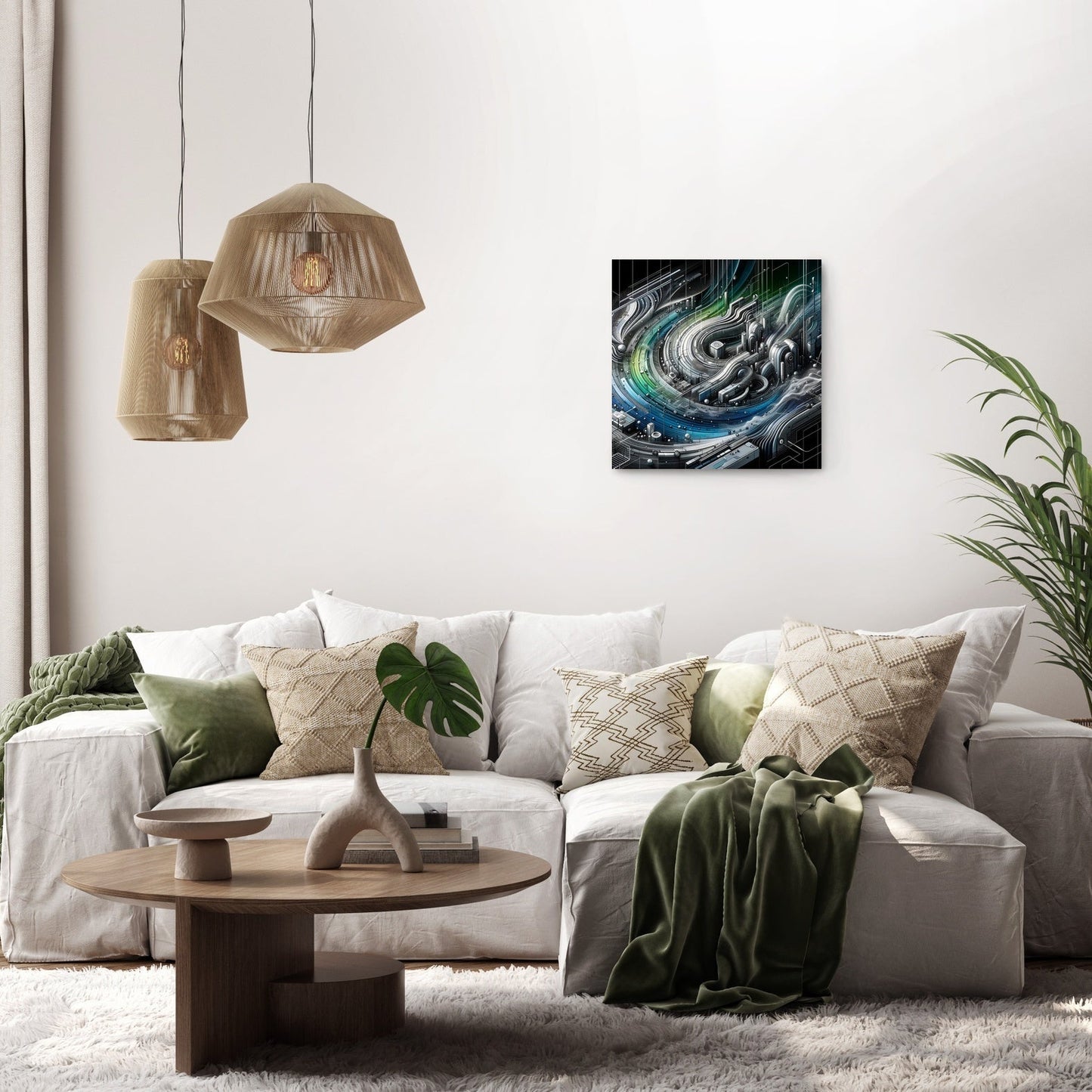Cybernetic Vista Canvas