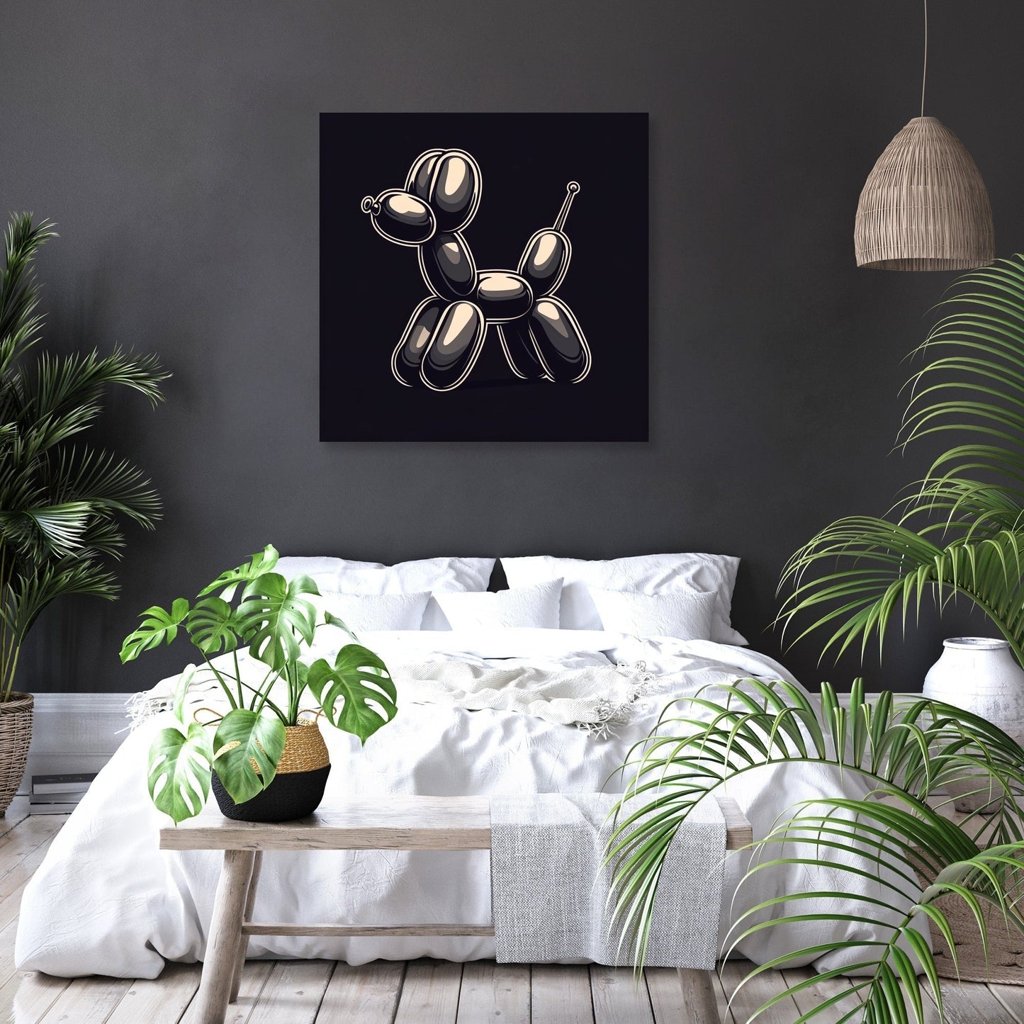 Whimsical Balloon Dog Canvas