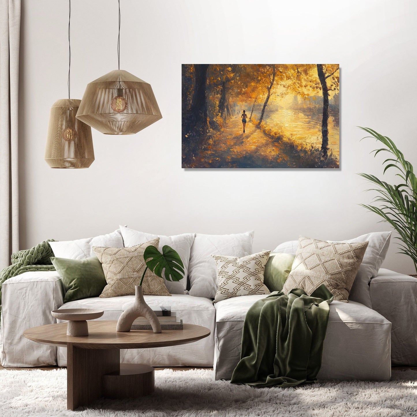 Success Runner's Sunrise Canvas